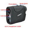 Visionking Golf 6x21 Laser Rangefinder with Flag-Lock 1200m Distance Meter Hunting Outdoor Measurement 6X Range Finder Monocular