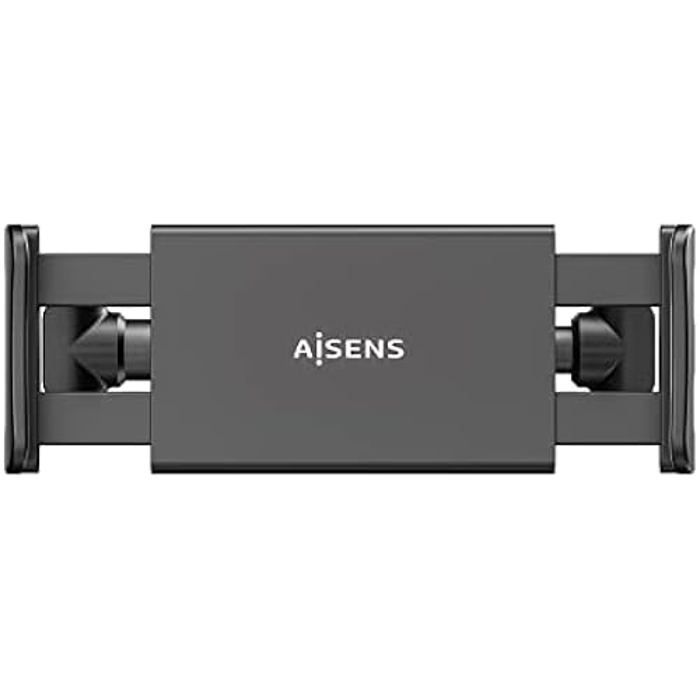 AISENS MSC1P-107 Adjustable Car Mount (1 Pivot) for Headrest for Phone/Tablet, Black