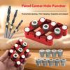 Precise Centering Alignment SelfCentering Dowel Gauge For Woodworking Projects Aluminum Alloy Punch Positioning Jig