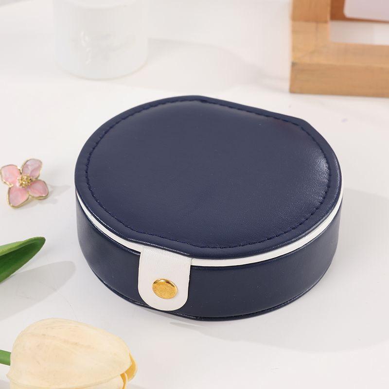 

Luxury Portable Leather Jewelry Box with Mirror - Ideal for Travel and Storage