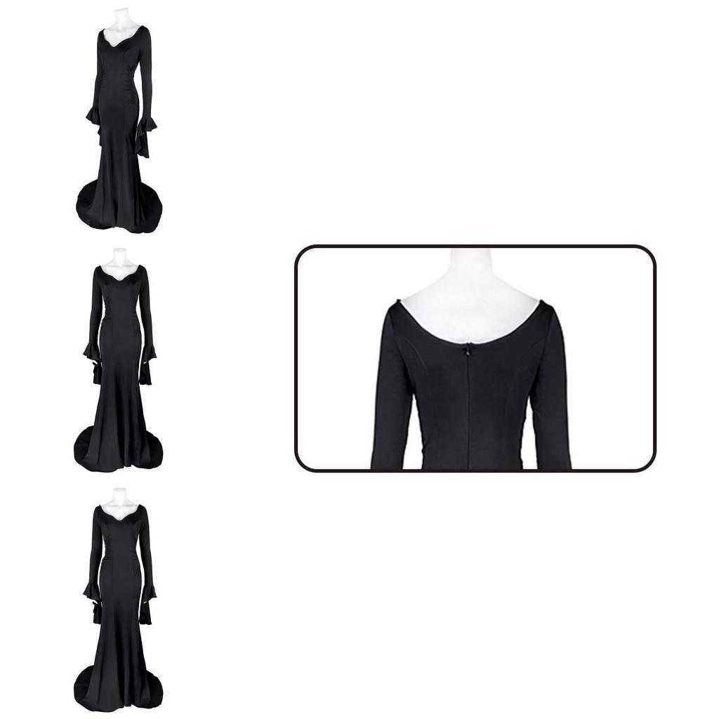 Morticia Addams Dress Sexy Gothic Cosplay Outfit From The Addams Family