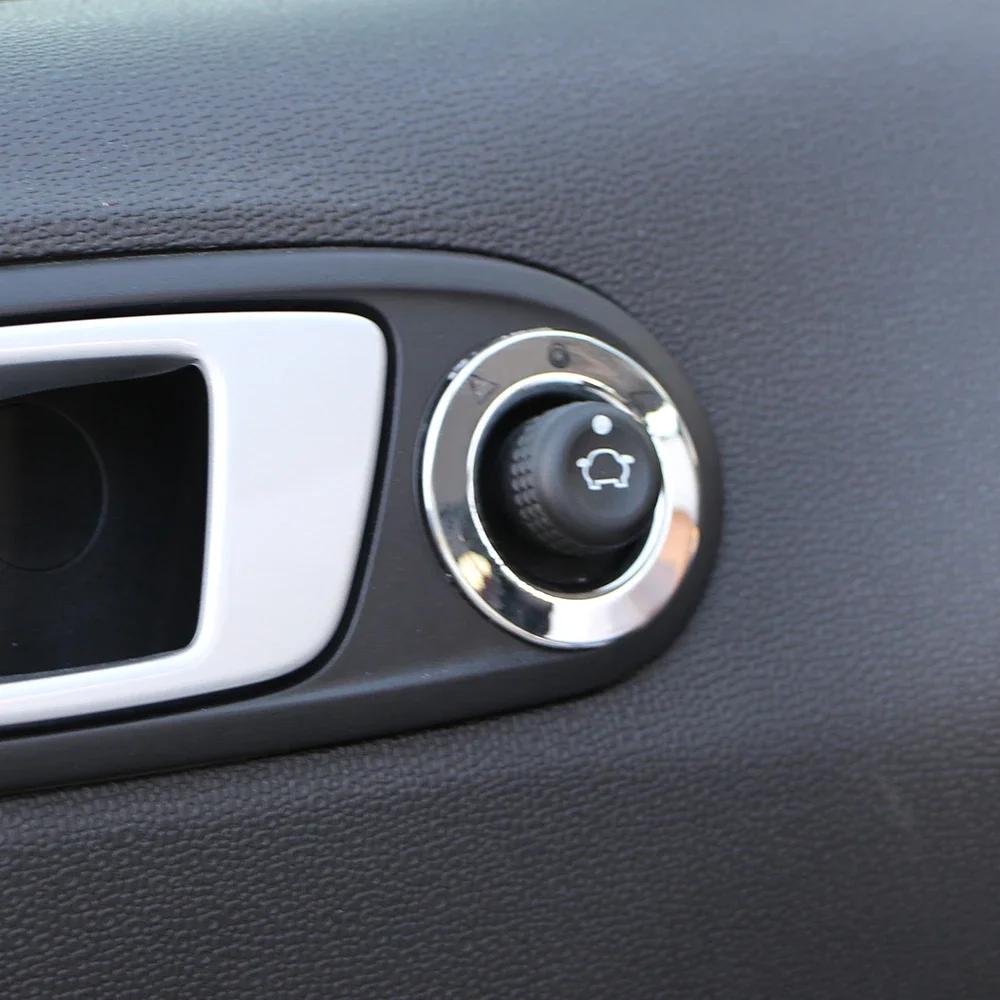 Rearview Mirror Adjustment Knob Sticker for Ford Fiesta MK7 2009-2015 Ecosport 2012-2017 Rear View Mirror Circle Sequin Cover