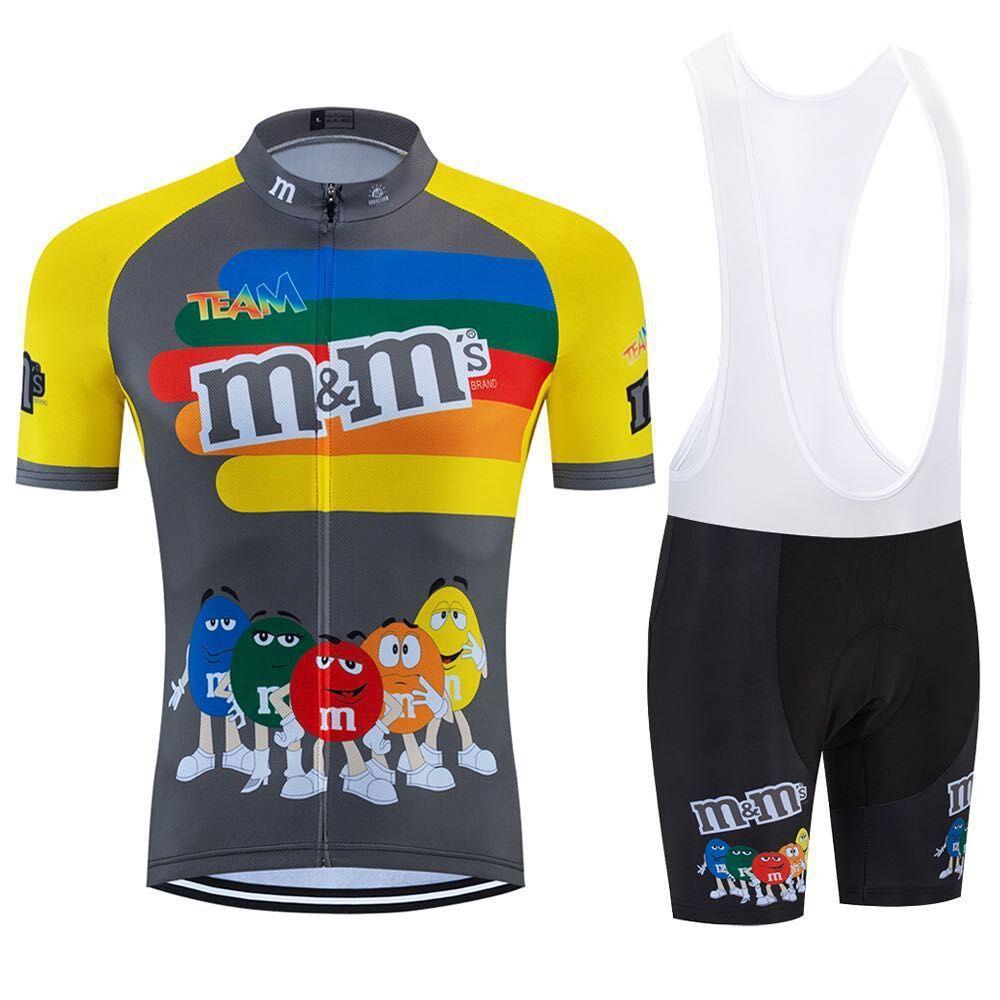 Tuta da Ciclismo con Bretelle a Manica Corta da Uomo Estate Bretelle Team Bici da Strada 2026 Estate Tuta da Ciclismo Traspirante Tuta