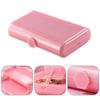 Double Layered Folding Item Box With Mirror Nail/Makeup Brush Jewelry Storage Portable Travel Cosmetics Organizer Container Case