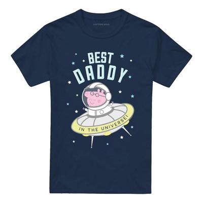 Peppa Pig Unisex Erwachsenen Best Daddy Pig In The Universe T-Shirt