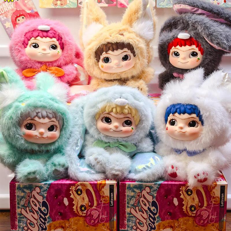 Wakuku Lis Króliczek Cukierek albo psikus Blind Box Słodka Wakuku Figurka Akcji Mystery Box Lis Króliczek Lalka Anime Brelok Torebka Niespodzianka Zabawki
