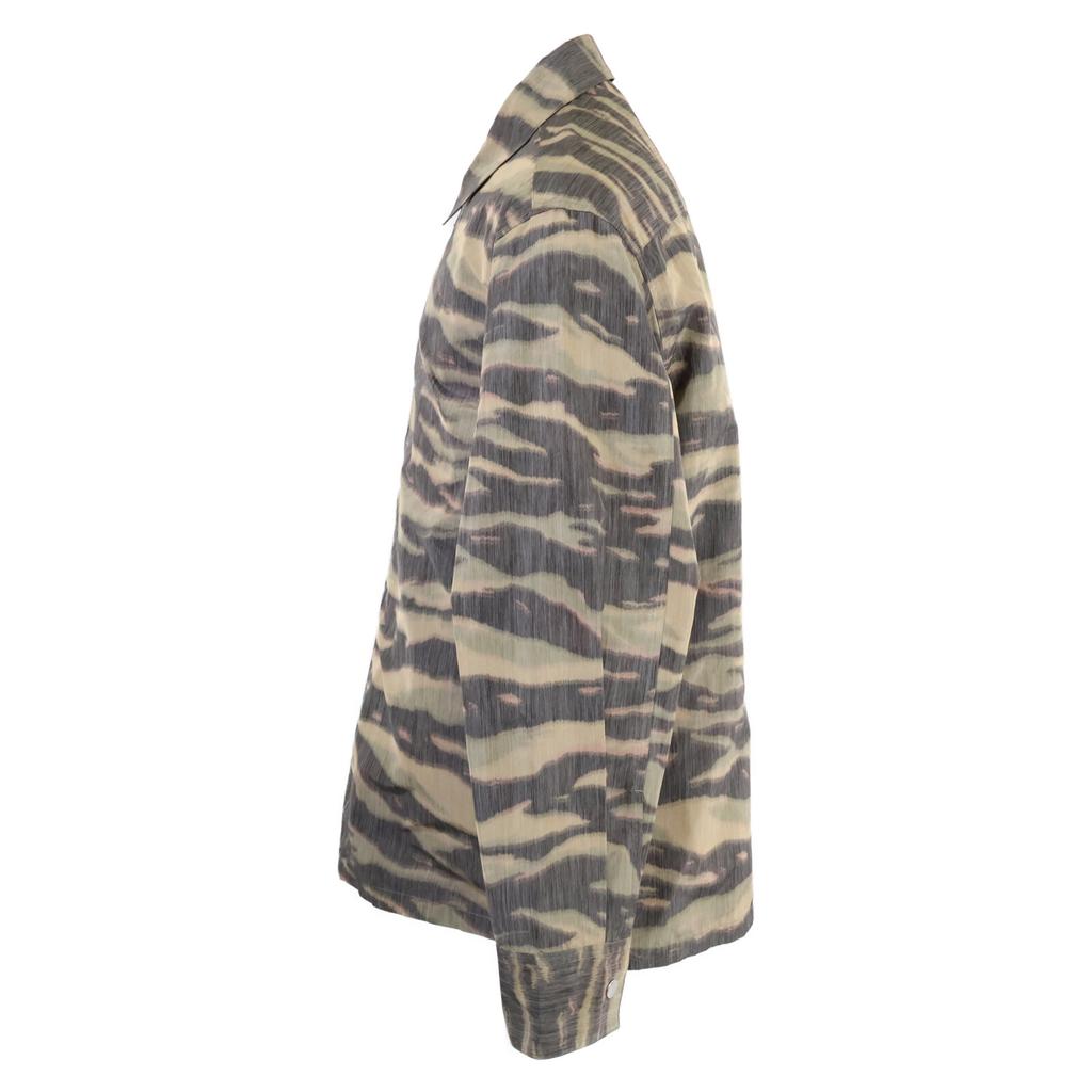 Jil Sander Nylon Twill Zip Shirt Jacket Blouson Jacket 48 CamouflageUsed