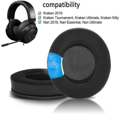 Kühlgel-Ohrpolster Kissen Ersatz, Ohrpolster für Razer Kraken 2019,, Kraken Ultimate, Nari Essential, Nari Ultimate Headse