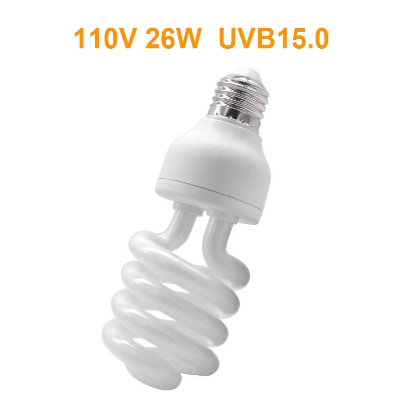 UVB Reptile Basking Lamp for Lizards, Turtles & Plants - 5.0/10.0 Calcium Supplement Ultraviolet Light