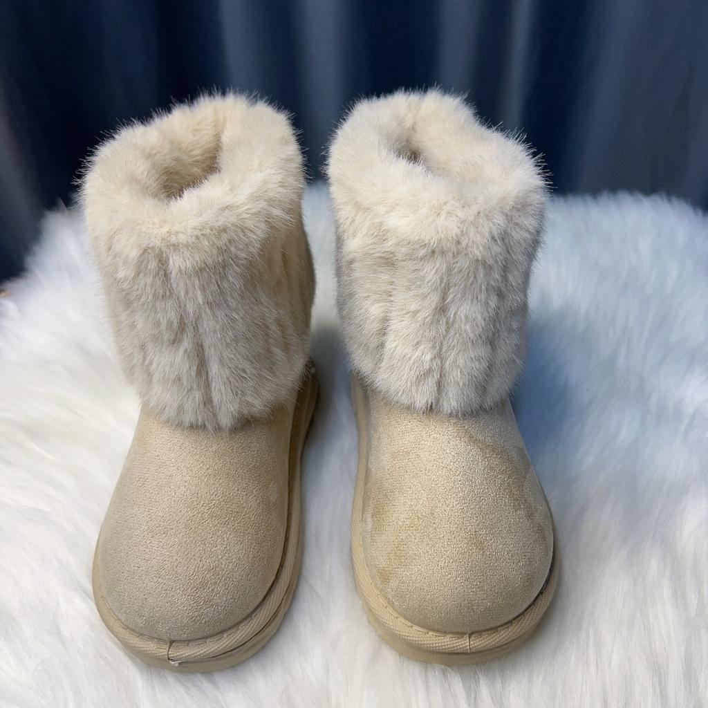 Winter New Children's Border Trade Snow Boots, Men's and Women's Cotton Boots, Warm Shoes, Short Boots
