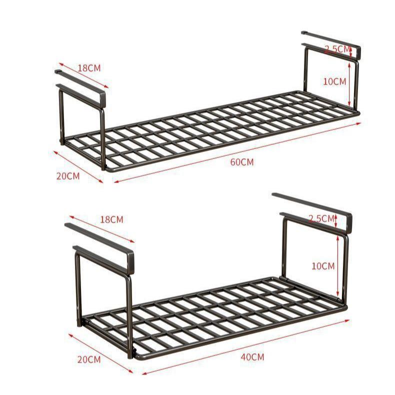 Foldable Hook-Type Shoe Rack and Storage Cabinet with Under-Hanging Partition