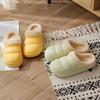 New autumn and winter couple EVA waterproof cotton slippers home thickened warm non-slip deodorant cotton slippers