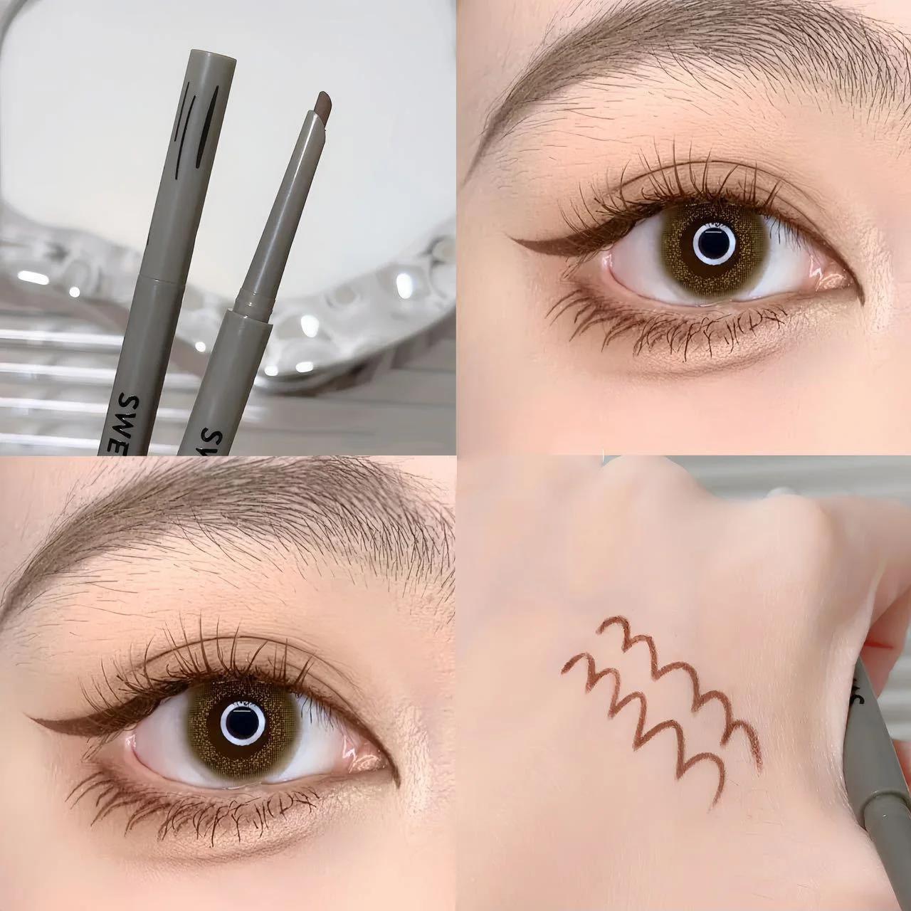 Sexy Rose Rode Oogpotlood Natuurlijk Mat Wijnrood Liggende Zijderups Oogpotlood Makkelijk Waterdicht Oogmake-up Cosmetica 1 stuk
