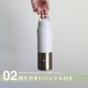 CB JAPAN Water Bottle, Direct Drink, with Filter, 450ml [Color: Ivory], Vacuum Insulated Double-Wall
