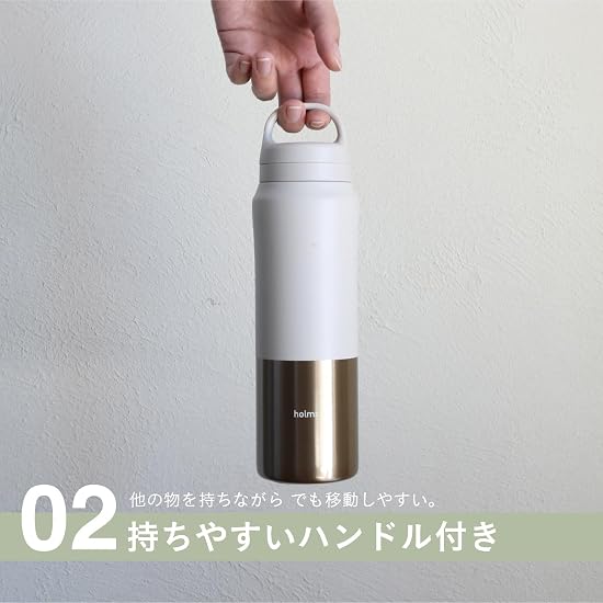 CB JAPAN Water Bottle, Direct Drink, with Filter, 450ml [Color: Ivory], Vacuum Insulated Double-Wall