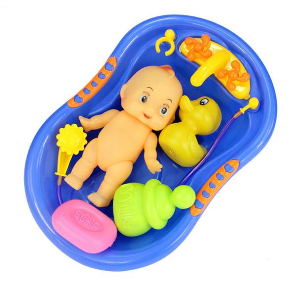 Accesorios para bañera con juego de ducha, baño, juguete para niños y  bebés, muñeca de imitación, mundo para niños