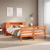 VidaXL Bunk Bed Without Mattress Wax Brown 140x200 Cm Solid Pine, Bed, Bedroom Furniture, Bed with 3321866