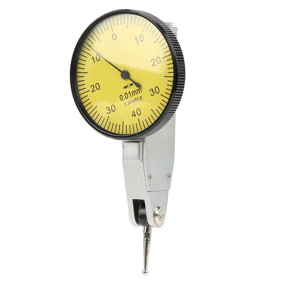 0-0.8mm Range Dial Test Indicator Yellow High Accuracy Gauge  For Machine Setup