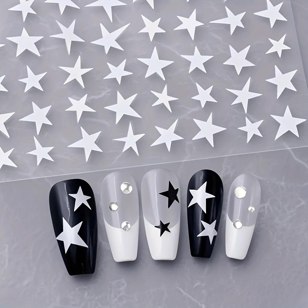 1pc, Irregular Five-pointed Star Sweet Cool Trendy Nail Stickers, Suitable for Women and S DIY Manicure, Wedding
