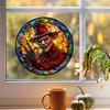Laser Halloween Horror Skull Glass Window Home Beautification Decoration Static Window Stickers