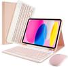 Multi-Angle Stand Backlit Bluetooth Keyboard Case with Pencil Slot for iPad 10 Generation 10.9 Inch Slim Protective Cover