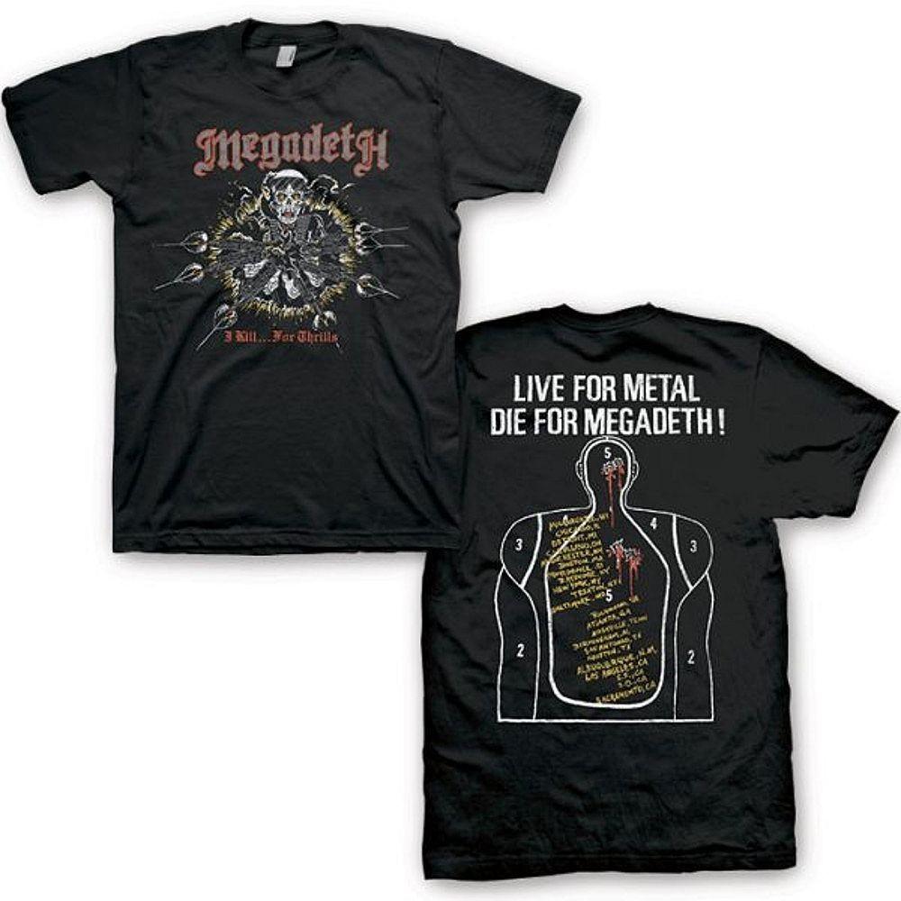 Megadeath Kill For Thrills T-Shirt XXXL