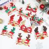 4/10 Pair Christmas Eyeglasses Glasses Glitter Cute Costume Xmas Glasses Frames for Christmas Party Favors Ornaments Props