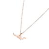 Korean Style Cute Dinosaur Dangle Necklace Women Alloy Pendant Adjustable Chain Wedding Girl Jewelry
