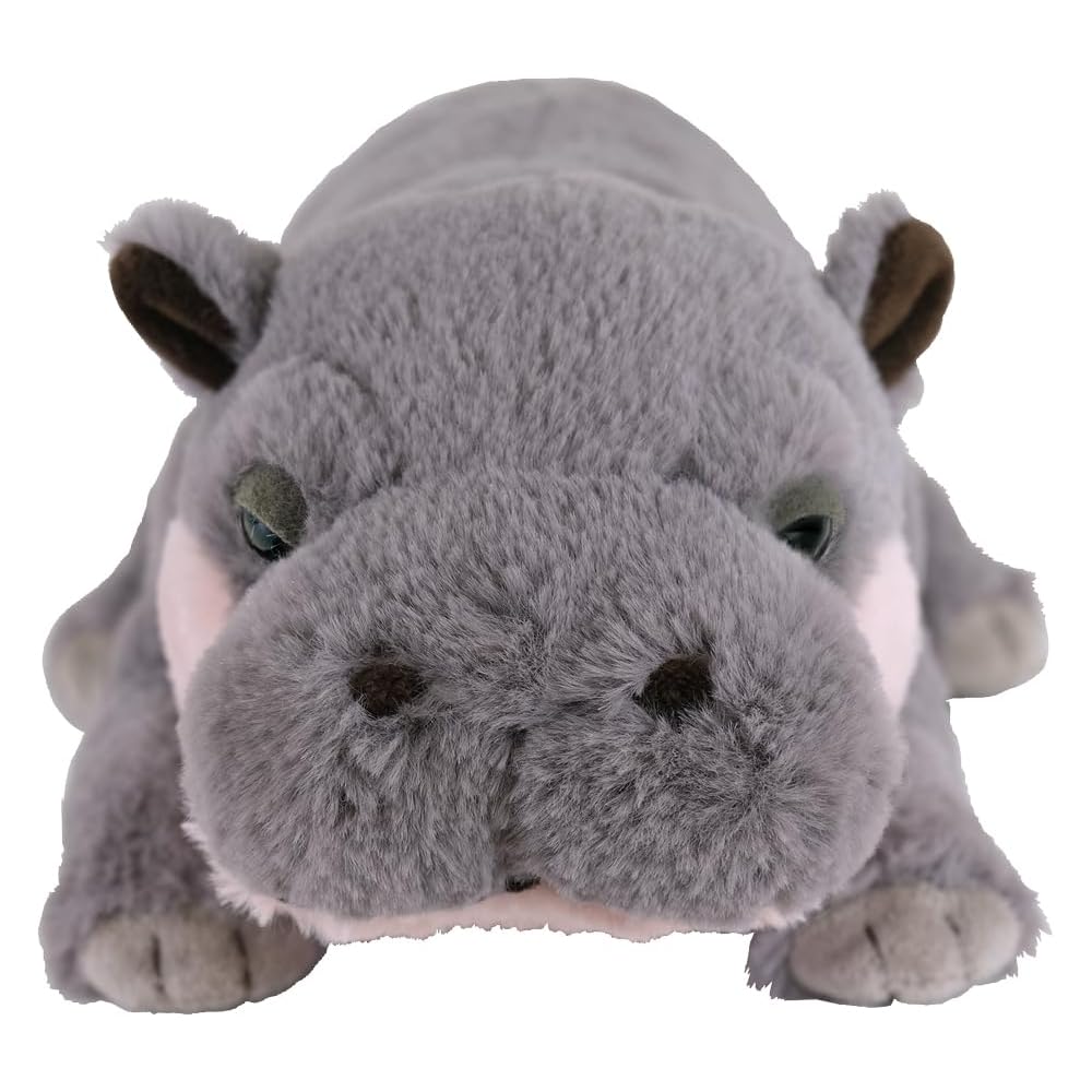 Sunlemon Plush Hippo Toy 21x12x34cm Cute Animal Stuffed Figure