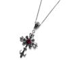 Verzierte Gothic Kreuz Halskette, Gothic Schmuck, Statement Halskette, Kreuz Anhänger, Geschenk, Klassische Goth Halskette,
