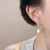 Color Pearl Fresh and Sweet Water Drop New Versatile Commuter Earrings Earrings Supply Chain