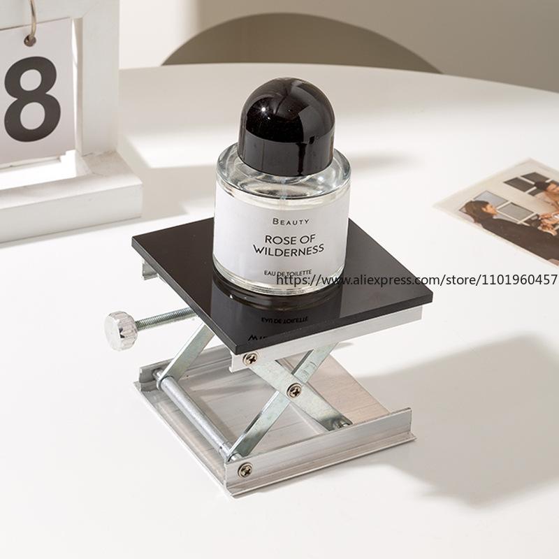 Desktop Height Incrasing Coasters Aluminium Alloy Acrylic Black Walnut Office Heat-Resistant And Heat-Insulating Pads