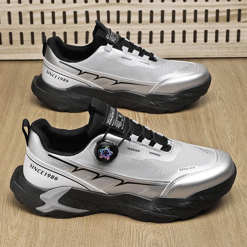 Fashion Men's Shoes 2025 New Spring Breathable Mesh Anti Slip Fashion Work Thick Soled Casual Sports Shoes Comfortable Slip on Sneakers