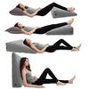Baiao Triangular Cushion Lumbar Pillow with Inflatable Back Portable Air Footrest for Office and Car and Travel Gray Support, Multi-Function Use,