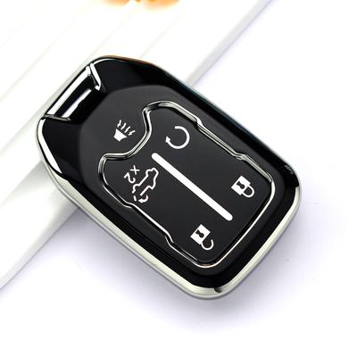 Car Key Cover Shell For Chevrolet Tahoe Silverado Suburban Gmc Sierra Acadia Terrain Yukon Xl Car Smart Remote Key Case Keychain