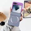 Magnetický plastový kryt na telefon s ochranou pantu pro Samsung Galaxy Z Flip 6 5 4 3 Flip6 Flip5 Flip4 Flip3 5G Nárazuvzdorný kryt