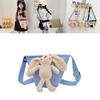Adorable Korean Style Children's Bear Crossbody Bag Cute Canvas Purse For Girls