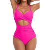 One-piece SSwimsuit for Women, European and American Backless Splicing Sexy Bikini Swimsuit