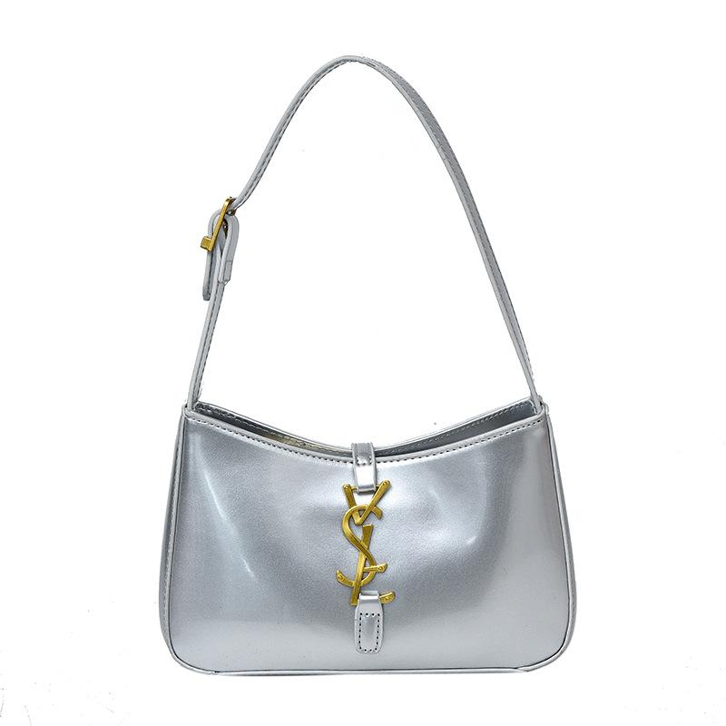 Luxury-Style Oil-Waxed Leather Underarm Bag Mini Square Shoulder Bag Minimalist PU Material The Perfect Choice for Everyday Outfits