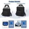 Insulated Lunch Box for Men Women: Reusable Lunch Bag for Work Office Daytrip Picnic Beach Leakproof Cooler Tote Bag Organizer