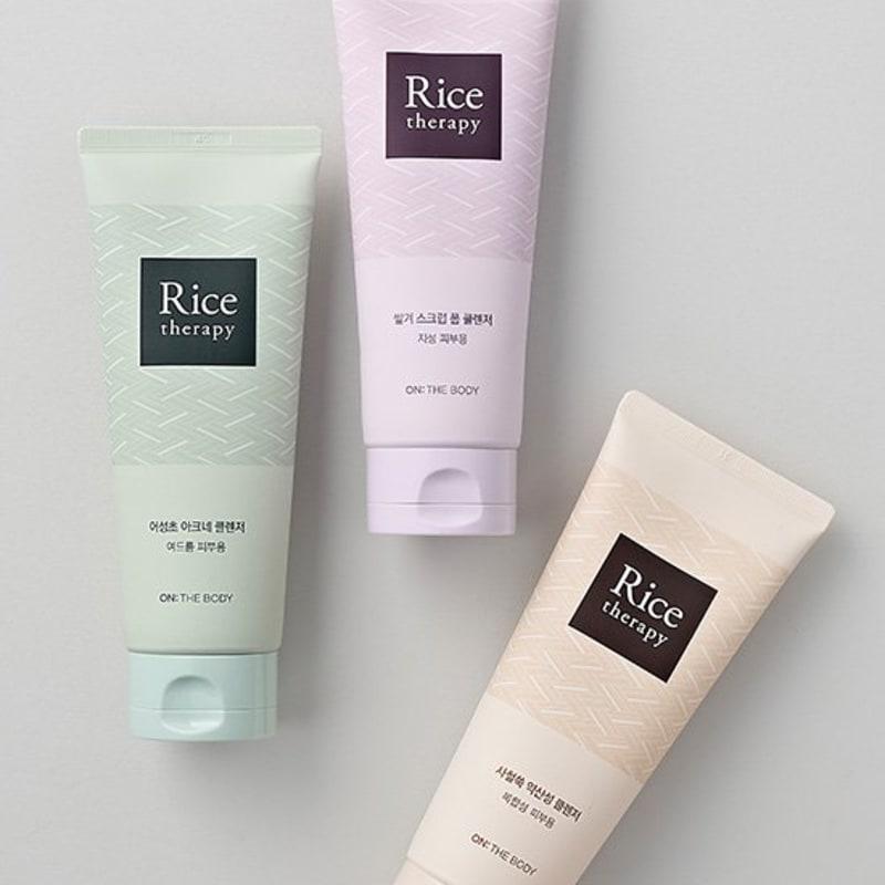 ON THE BODY Rice Therapy Foam Cleansing 150g 3 Types (Choose 1)
