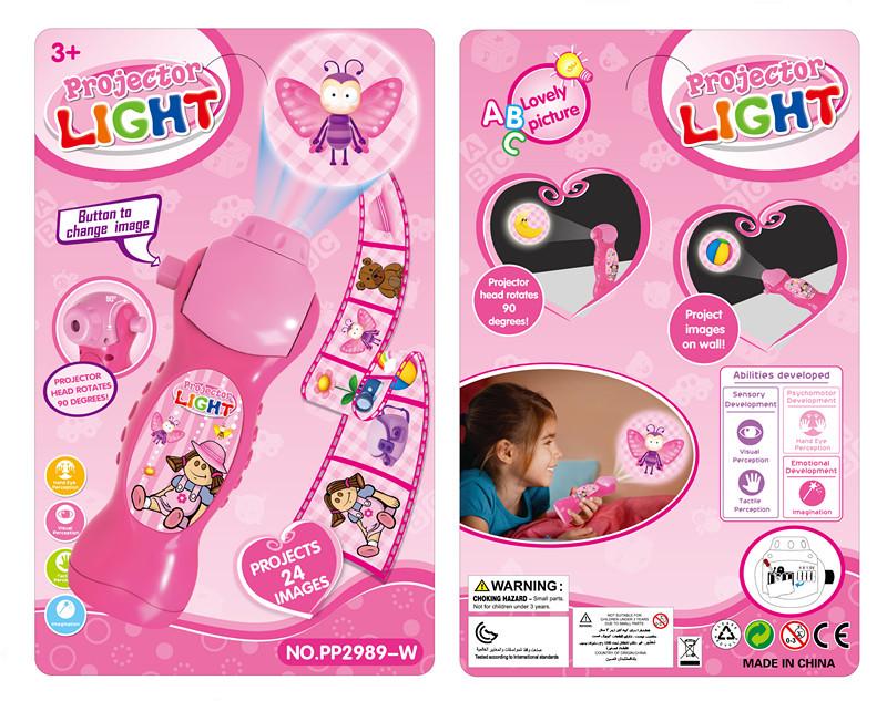 Children's Dinosaur Cartoon Projection Flashlight with 24 Slides - Early Education Toy