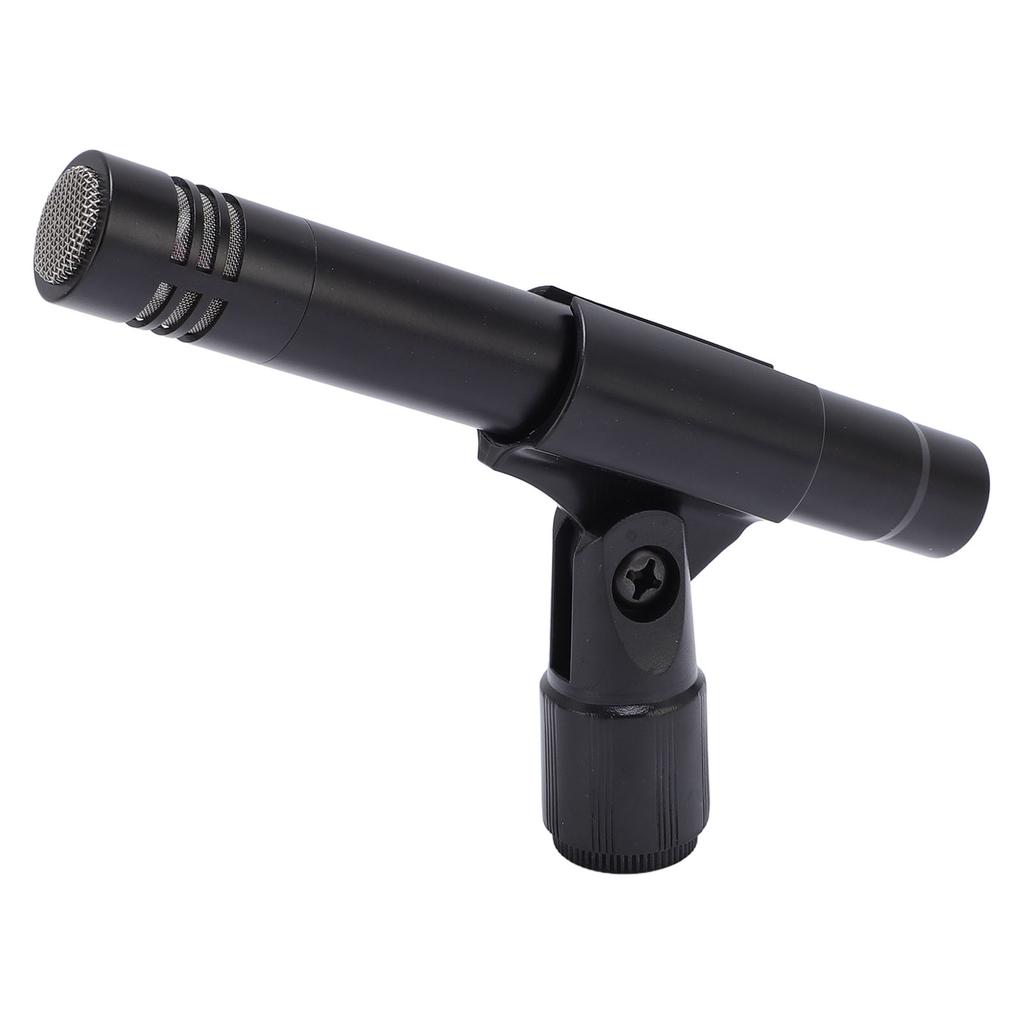 Small Diaphragm Condenser Microphone with Clip XLR Noise Reduction Instrument Microphone for Piano Guzheng Guitar