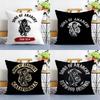 Cool S-Sons of A-Anarchy Pillow Case Sofa Living Room Bedroom Double-sided Printing Square Cushion Nap Time Pillow Case