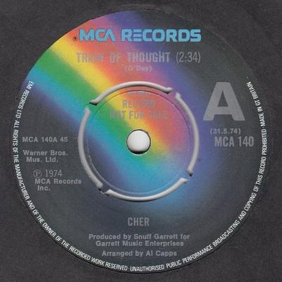 7-Zoll Schallplatte CHER - Train Of Thought MCA140 MCA Records 1974 UK Rock Gebraucht