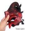 Demon Mask Halloween Masquerade Foam Mask Scary Red Half Face Ram Horn Devil Mask for Cosplay Costume
