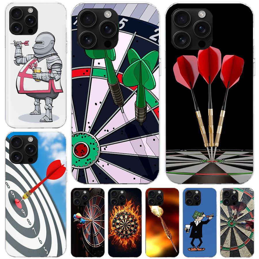Darts Ästhetik Draht Zielscheibe Weiche Handyhülle Für IPhone 11 17 Air 16E 16 Pro Max 15 + 14 Plus 13 Mini 12 Apple 7 SE 8 Fundas Coq