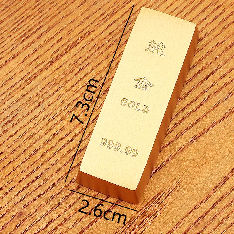 Brass Gold Bar Prop - Home Decor, Shop Display, Housewarming Gift, Solid Handicraft