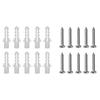 20Pcs Plastic Expansion Tube Screw Wall Anchor Kit For Home Decoration Cross Screws  For Diverse Mounting Applications