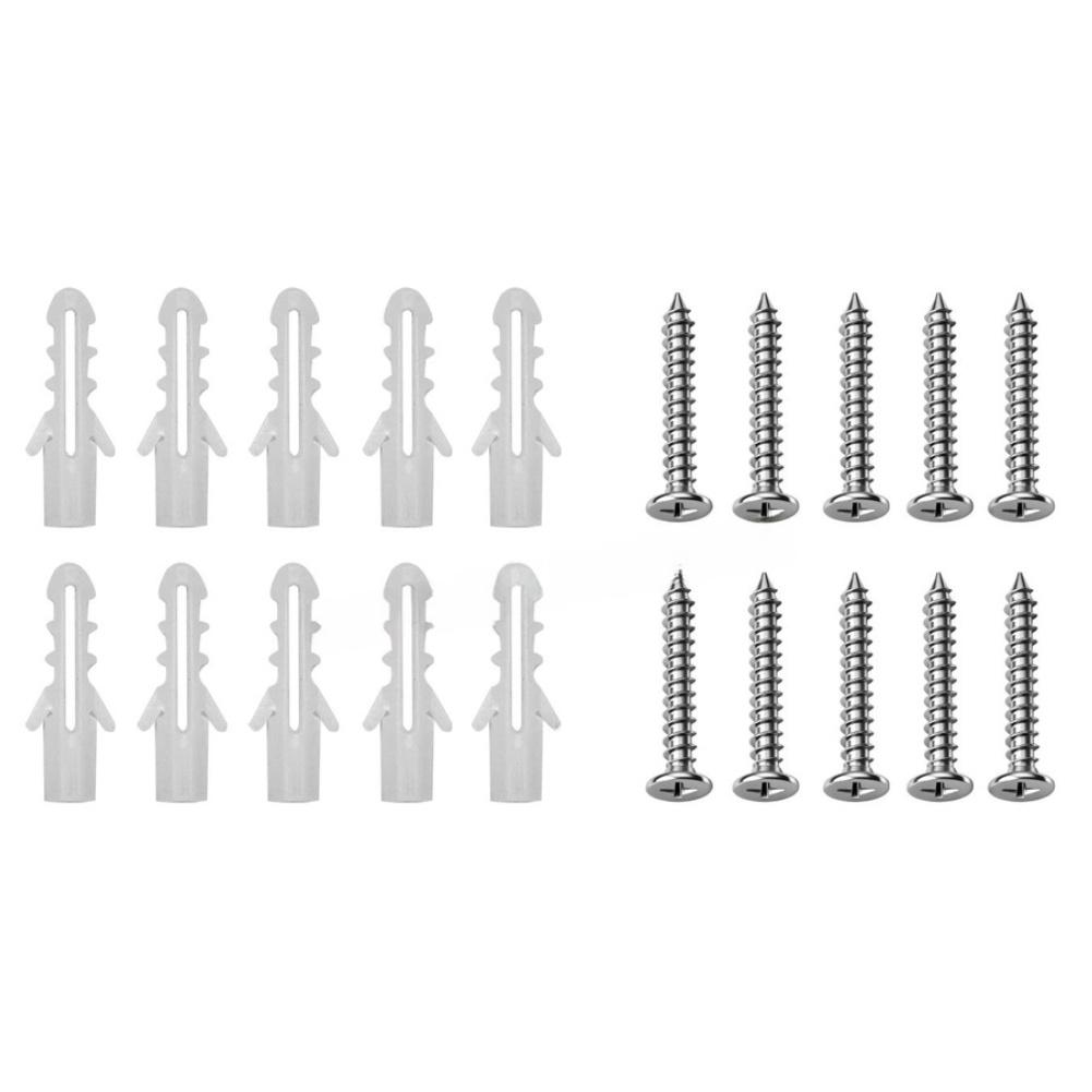 20Pcs Plastic Expansion Tube Screw Wall Anchor Kit For Home Decoration Cross Screws For Diverse Mounting Applications